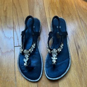 Gorgeous faux diamond detailed sandals